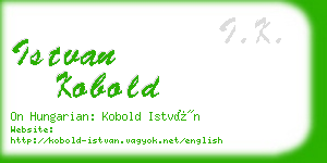 istvan kobold business card